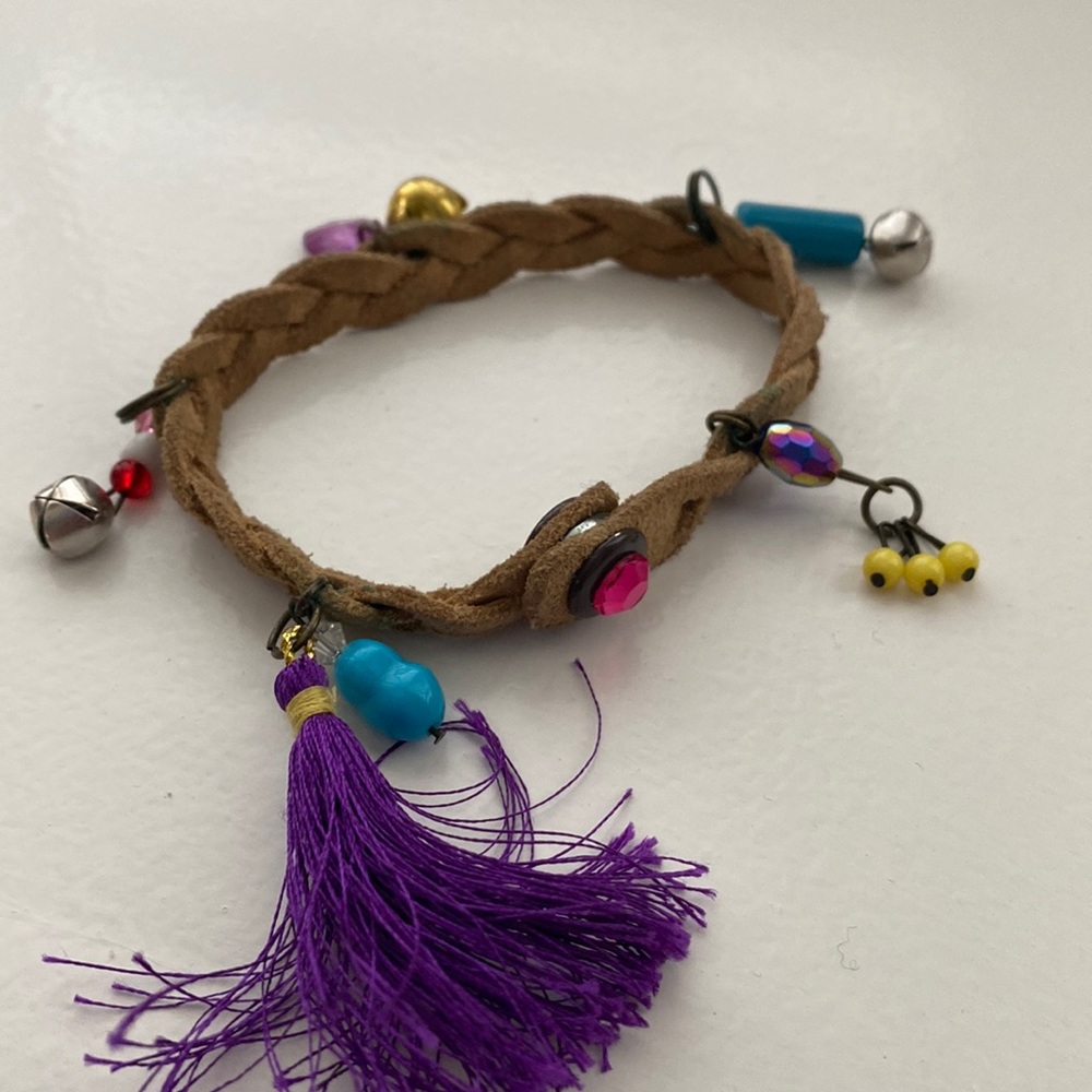 Suede Charm Bracelet